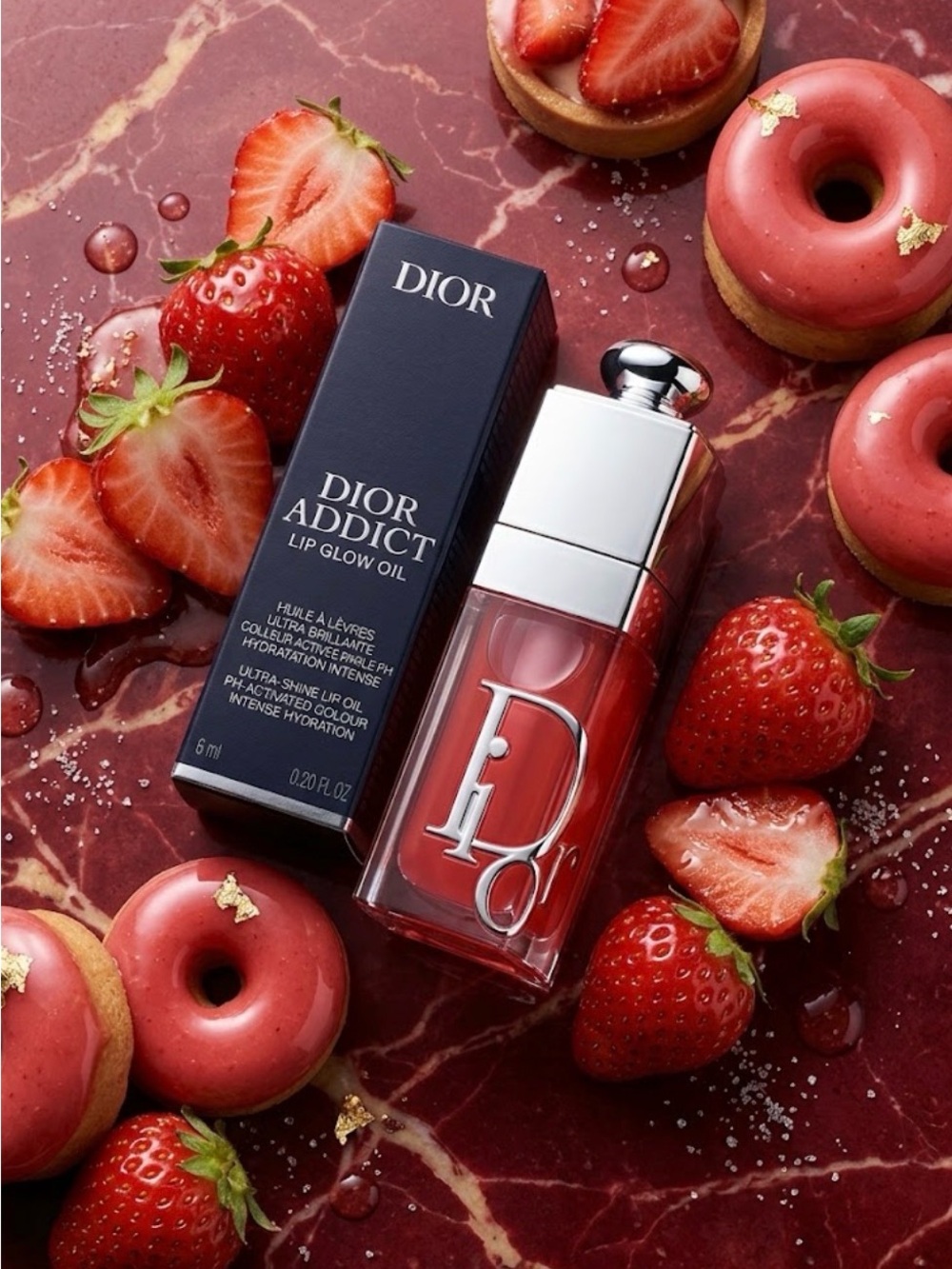 Dior Addict Lip Glow Oil 031 STRAWBERRY GLAZE 0.2 Oz 6 mL Full Size NIB